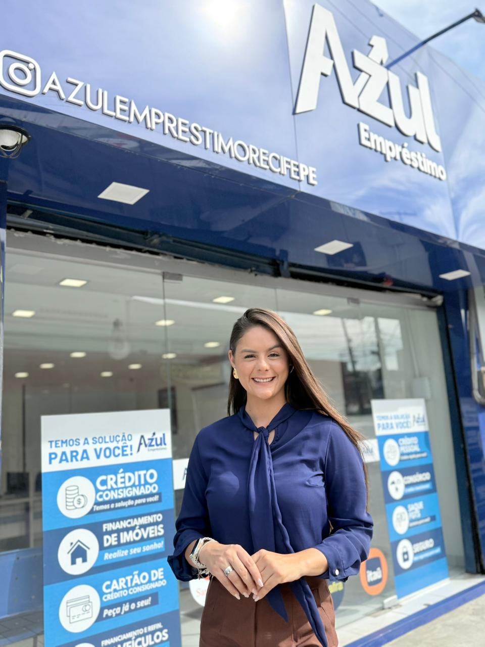 Tatiana Albuquerque, responsável pela Azul Empréstimo Recife